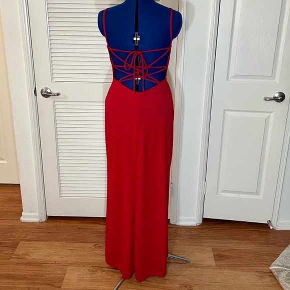 Vintage rampage red sparkle/beaded red formal dress - Picture 3 of 5